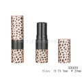 AD009 Round leopard print empty lip balm containers wholesale